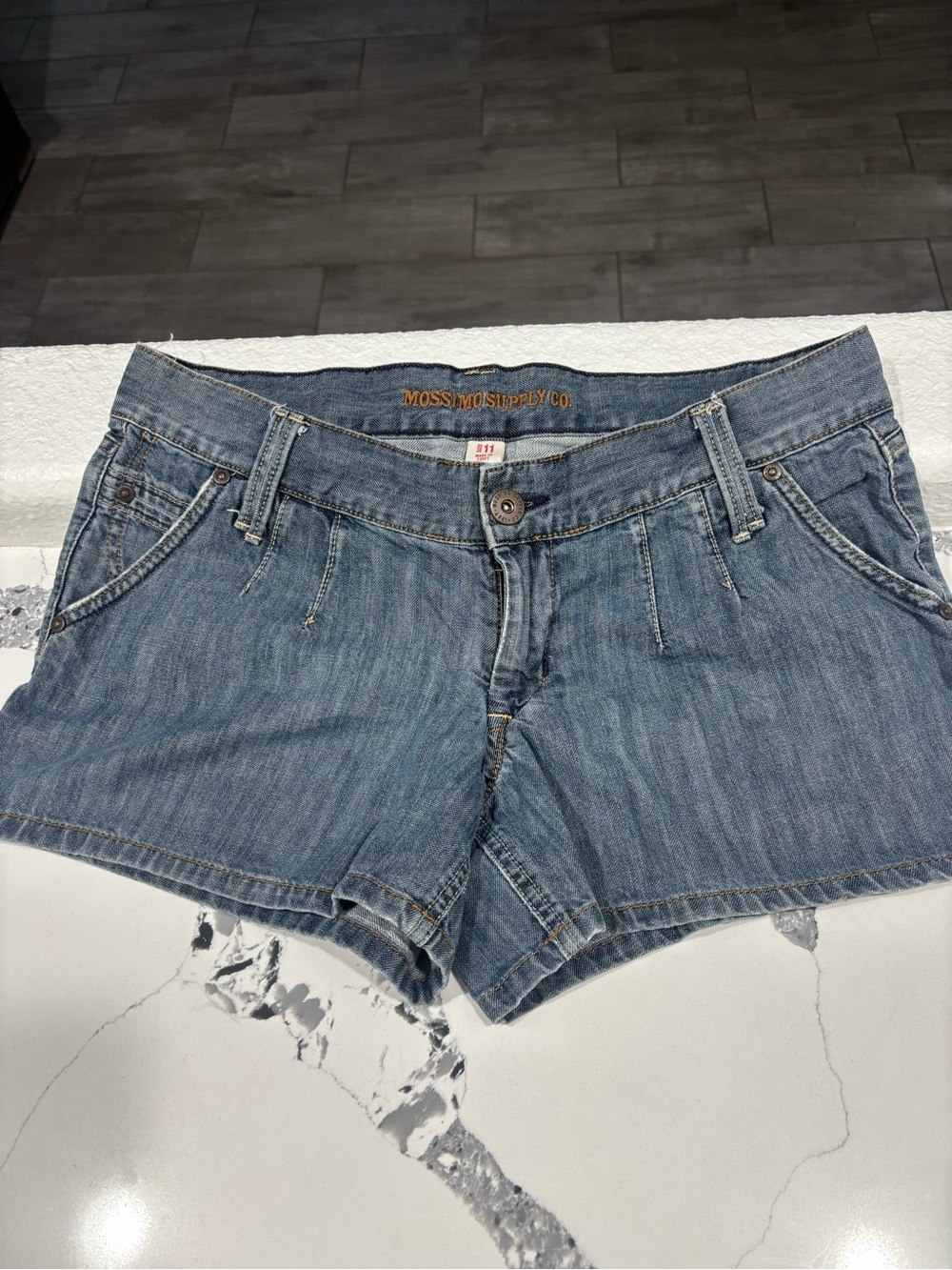 Mossimo Supply Co. Medium Blue Denim Jean Shorts size 11